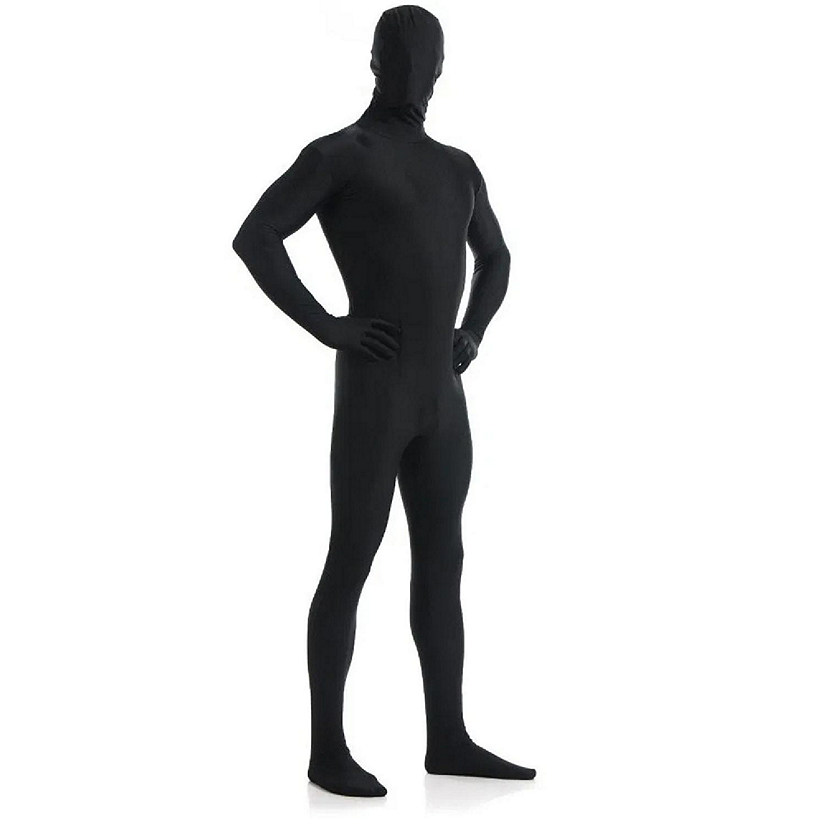 AltSkin Full Body Stretch Fabric Zentai Suit Costume - Black (Kid Large) Image