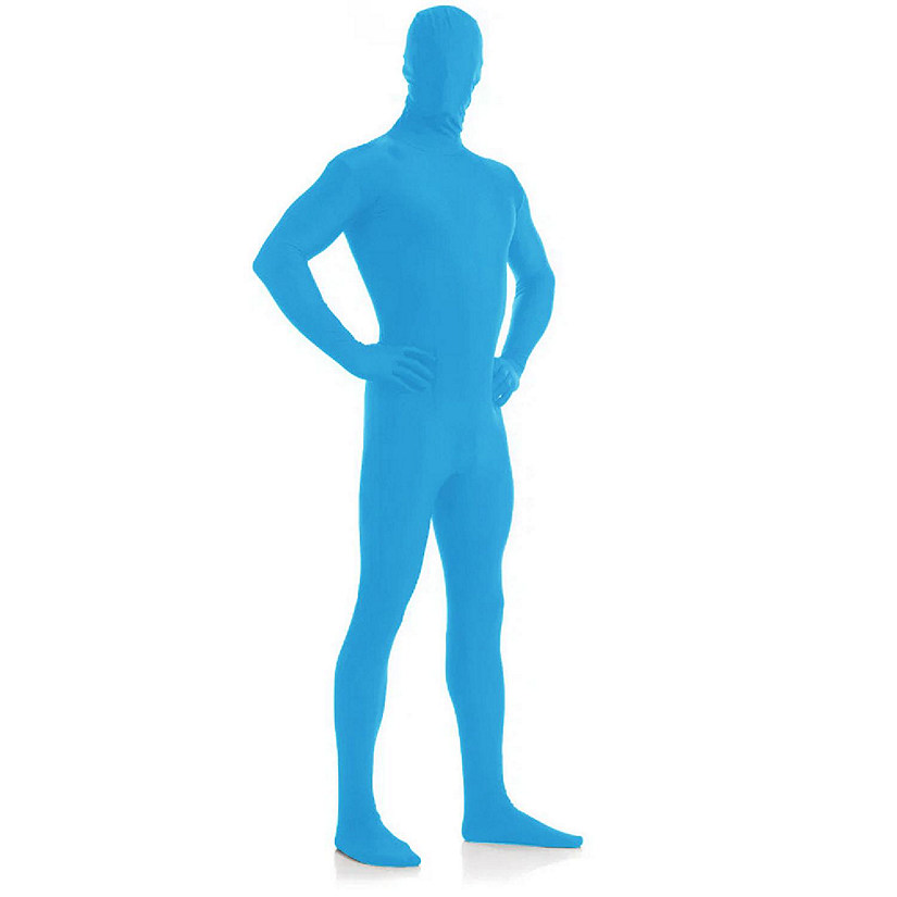 AltSkin Full Body Stretch Fabric Zentai Suit Costume - Pacific Blue (Kid Medium) Image