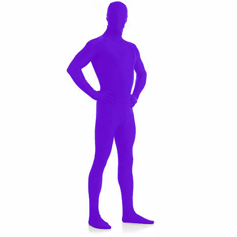 AltSkin Full Body Stretch Fabric Zentai Suit Costume - Purple (Kid Small) Image