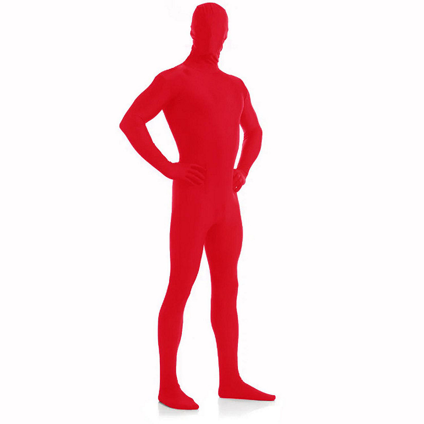 AltSkin Full Body Stretch Fabric Zentai Suit Costume - Red (Kid Large) Image