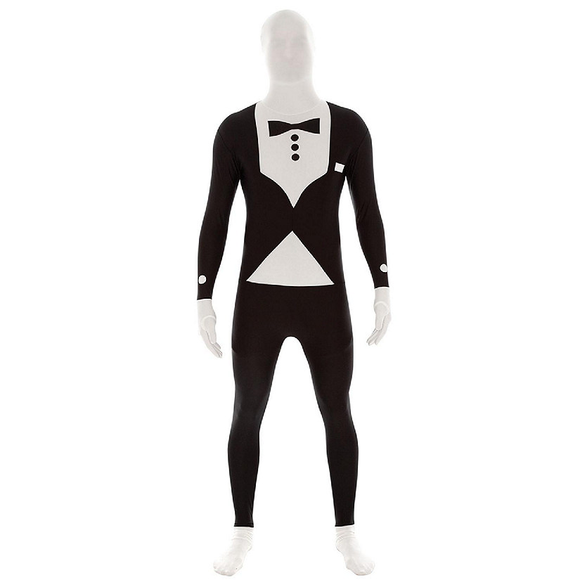 AltSkin Full Body Stretch Fabric Zentai Suit Costume - Tuxedo (Kid Large) Image