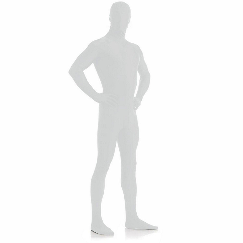 AltSkin Full Body Stretch Fabric Zentai Suit Costume - White (Kid Large) Image