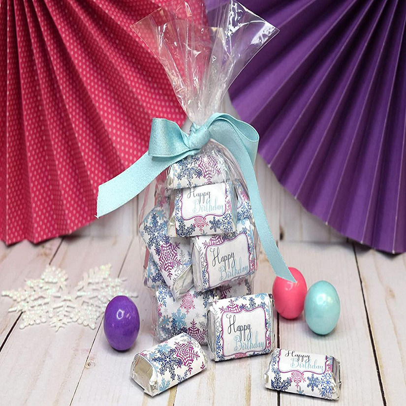 AmanadaCreation Winter Snowflake Mini Candybar Wrappers 45pcs. Image