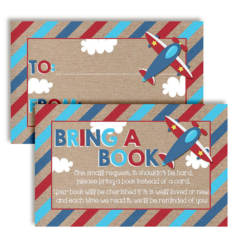 AmandaCreation Airplane Book Card 20pc. Image
