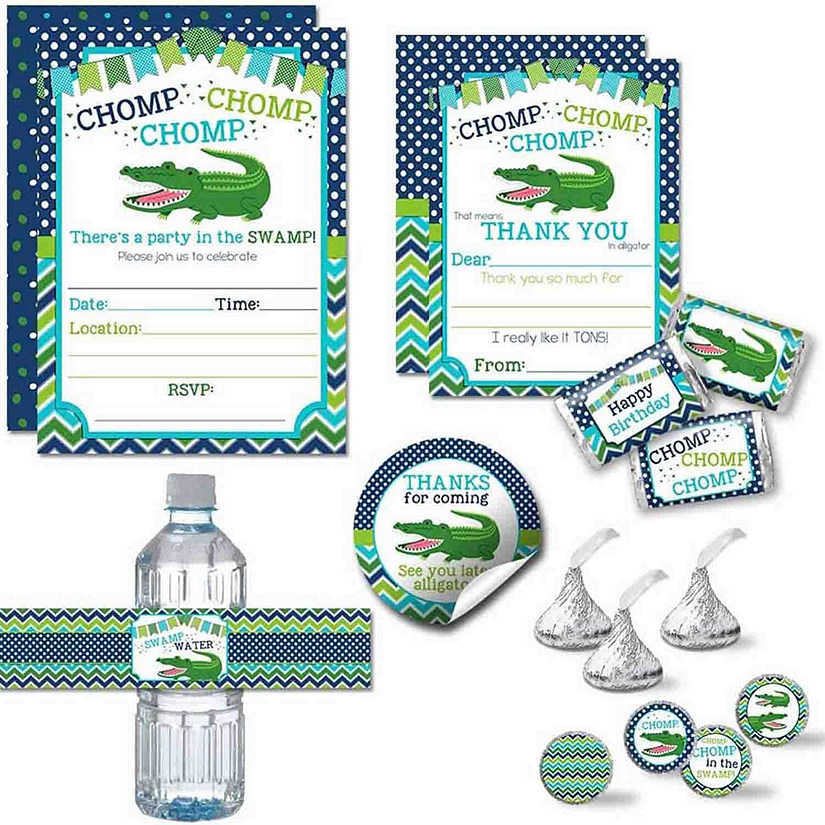 AmandaCreation Alligator Boy Birthday Bundle 321pc. Image