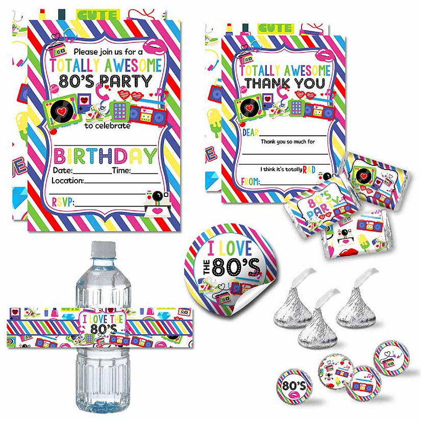 AmandaCreation Awesome 80's Birthday Bundle 321pc. Image