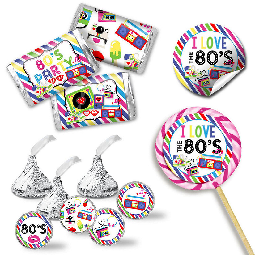 AmandaCreation Awesome 80's BIrthday Sticker Bundle 429pcs. Image