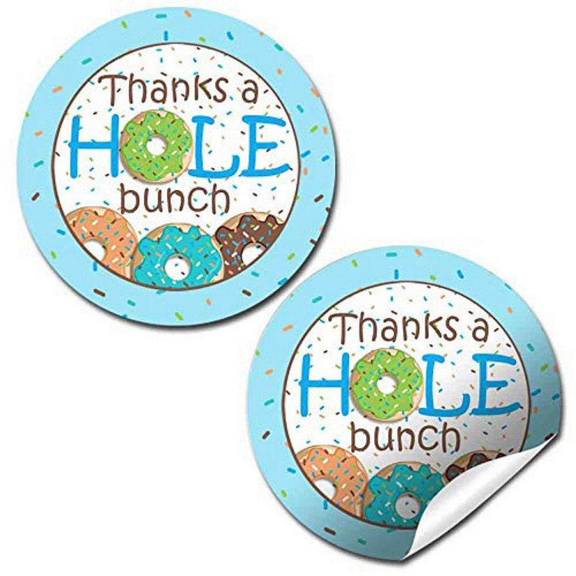 AmandaCreation Blue Donut Grow Up Envelope Seals 40pc. Image