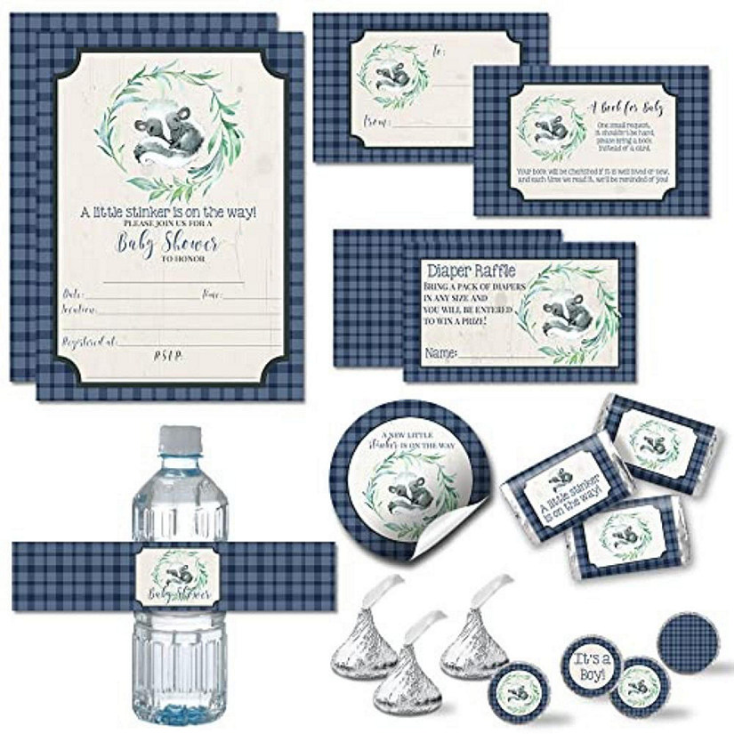 AmandaCreation Blue Little Stinker Skunk Party Bundle 381pc. Image