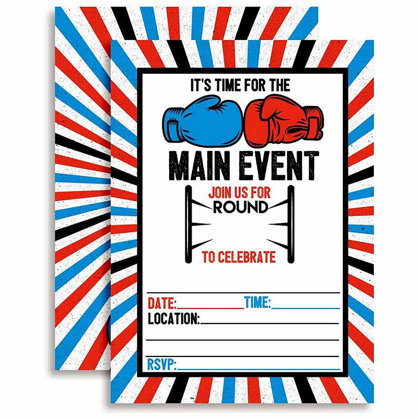 AmandaCreation Boxing Invites 40pc. Image