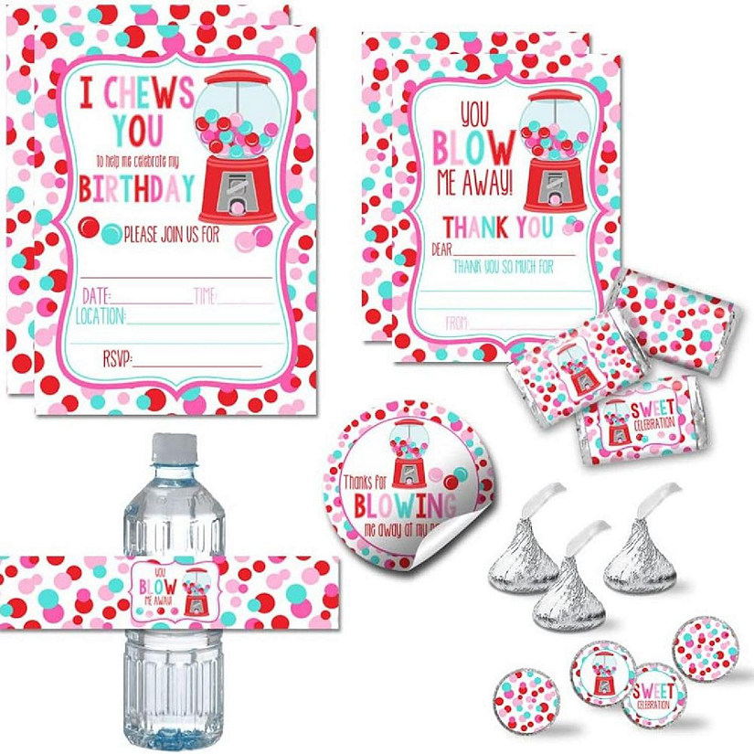 AmandaCreation Bubble Gum Valentine Party Bundle 381pc. Image