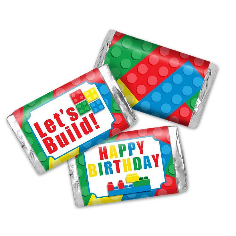 AmandaCreation Building Blocks Mini Candybar Wrappers 45pcs Image
