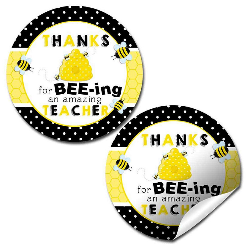 AmandaCreation Bumble Bee Appreciation Envelope Seals 40pc. Image
