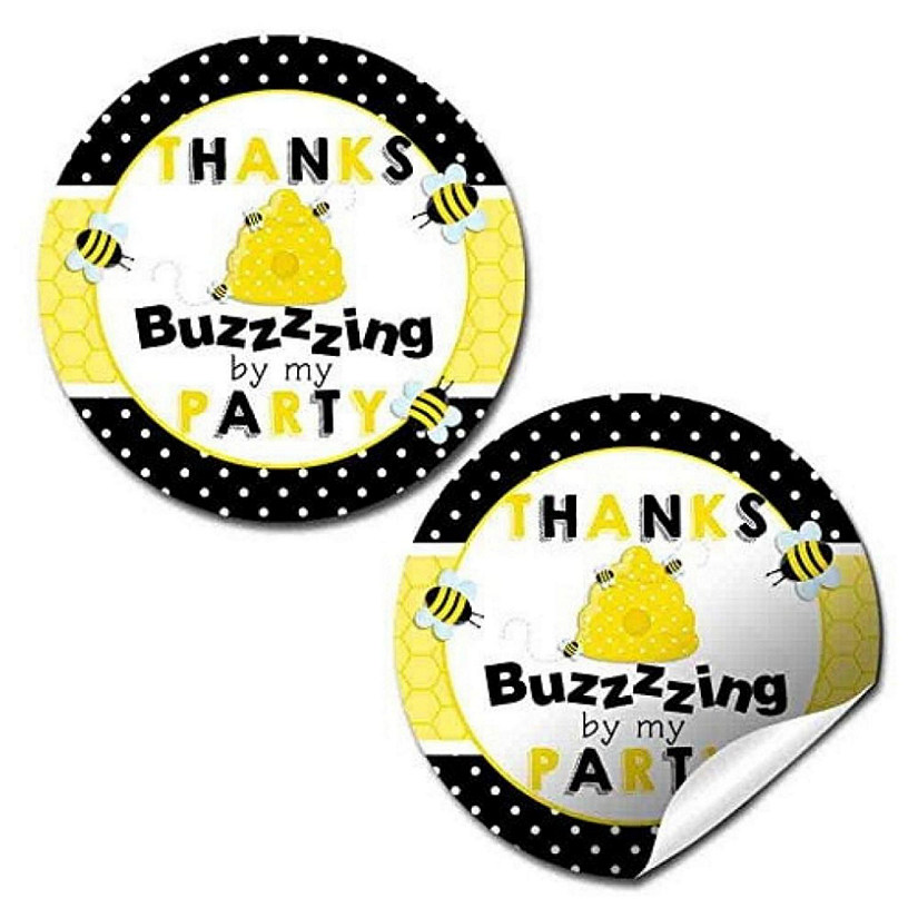 AmandaCreation Bumble Bee Envelope Seals 40pc. Image