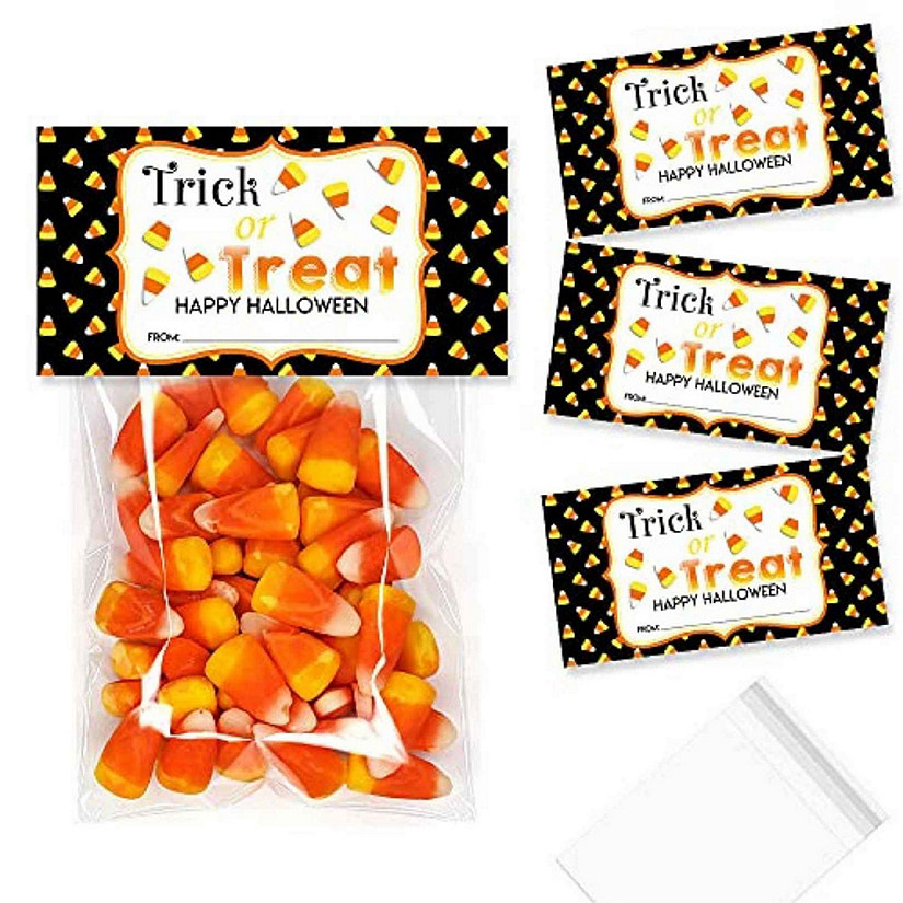AmandaCreation Candy Corn Bag Toppers 40pc. Image