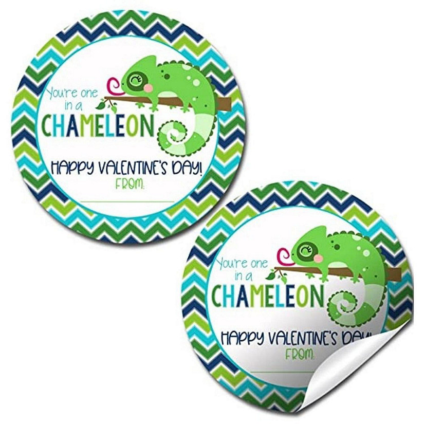 AmandaCreation Chameleon Valentine Envelope Seals 40pc. Image