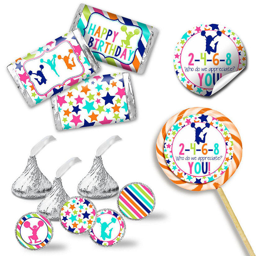 AmandaCreation Cheerleading Birthday Sticker Bundle 429pcs. Image
