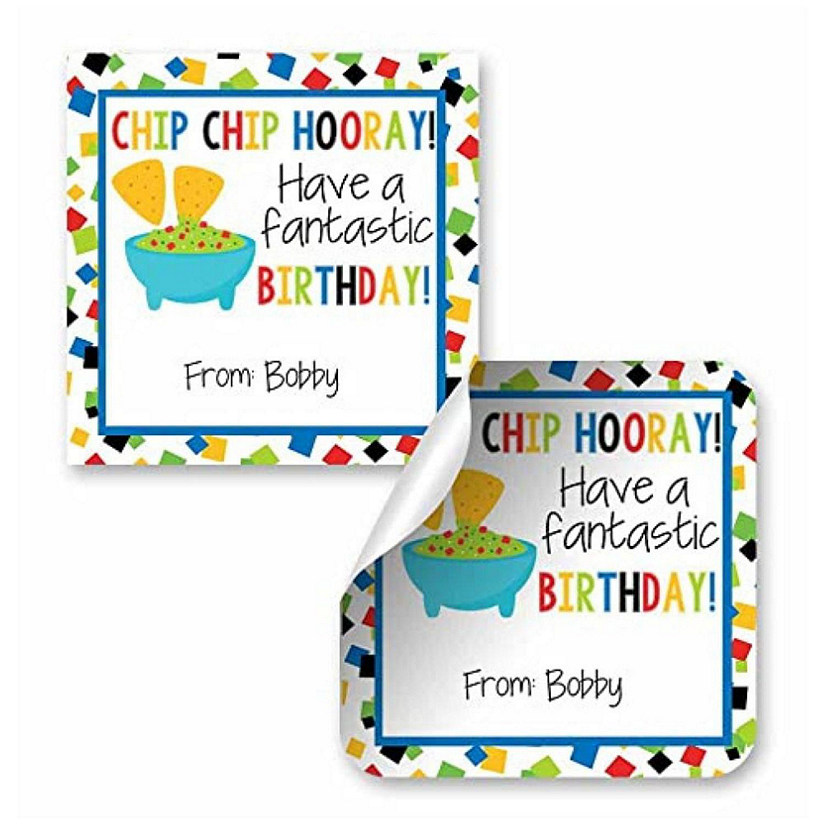 AmandaCreation Chip Chip Hooray Gift Tag 24pc. Image
