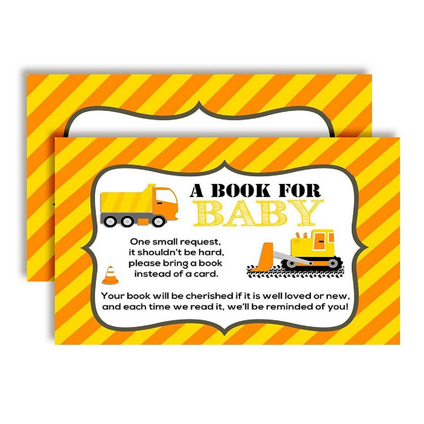 AmandaCreation Construction Book Card 20pc. Image