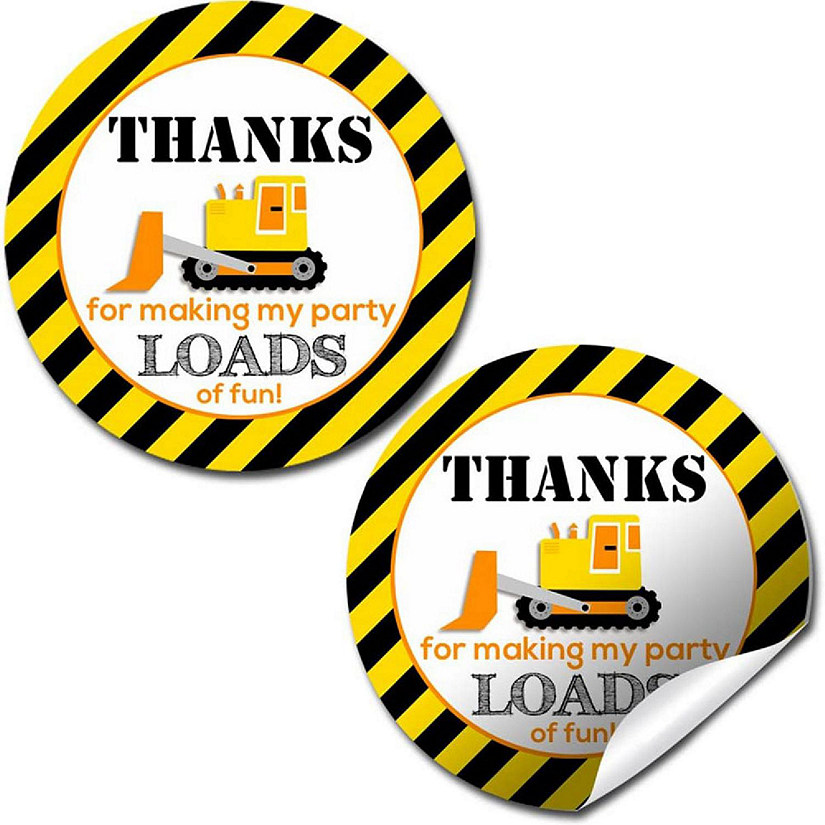 AmandaCreation Construction Thank You Envelope Seal 40pcs. Image