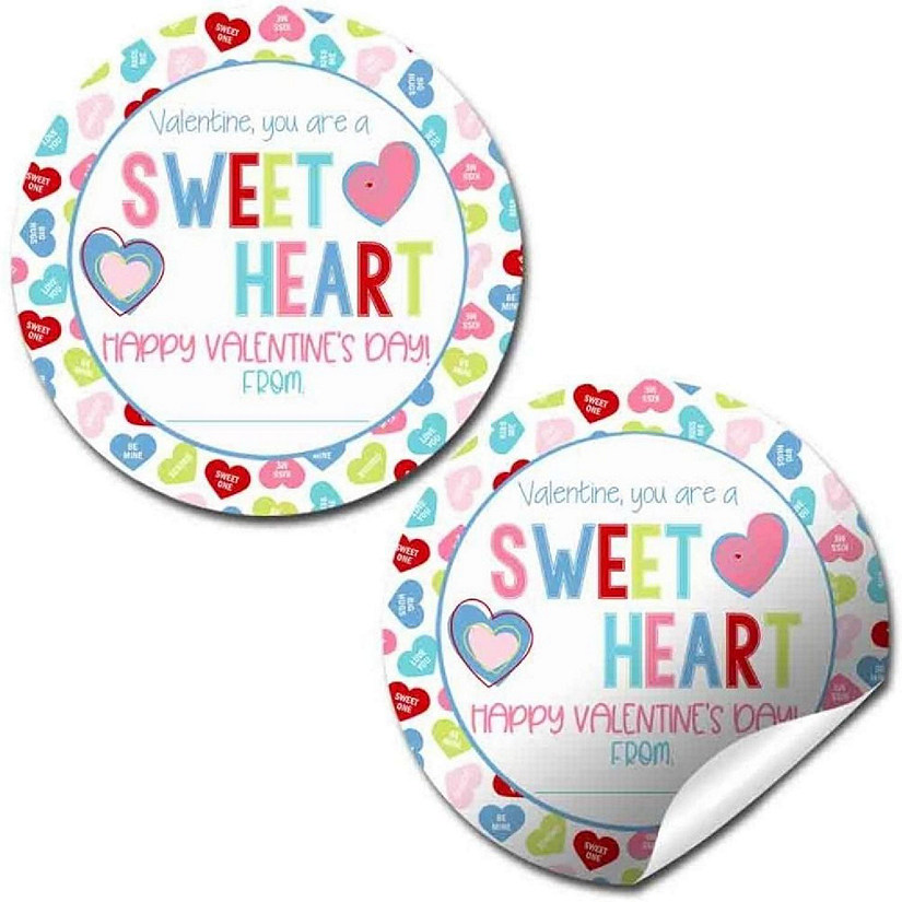 AmandaCreation Conversation Heart Envelope Seals 40pc. Image