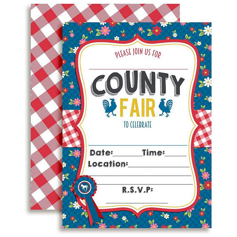 AmandaCreation County Fair Invites 40pc. Image