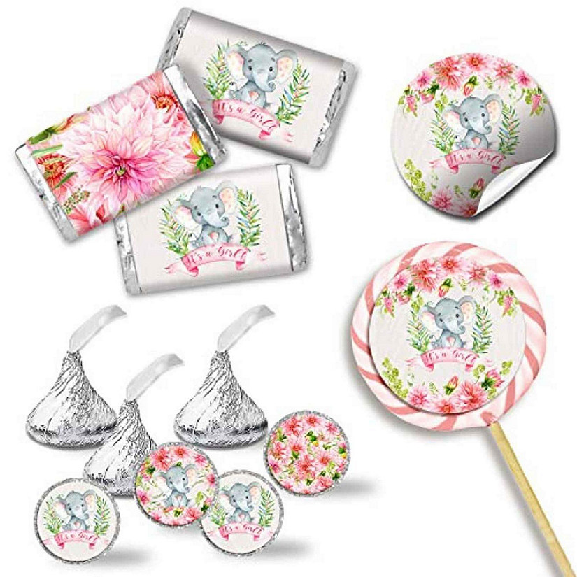 AmandaCreation Dahlia Elephant Pink Sticker Bundle 429pc. Image