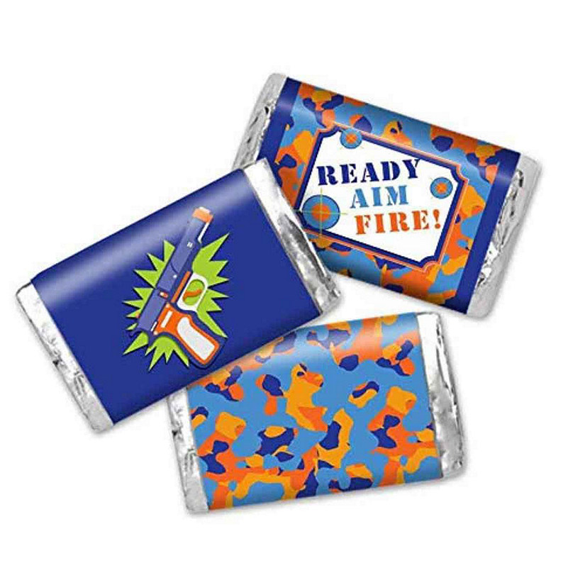 AmandaCreation Dart Gun Mini Candybar Wrappers 45pc. Image