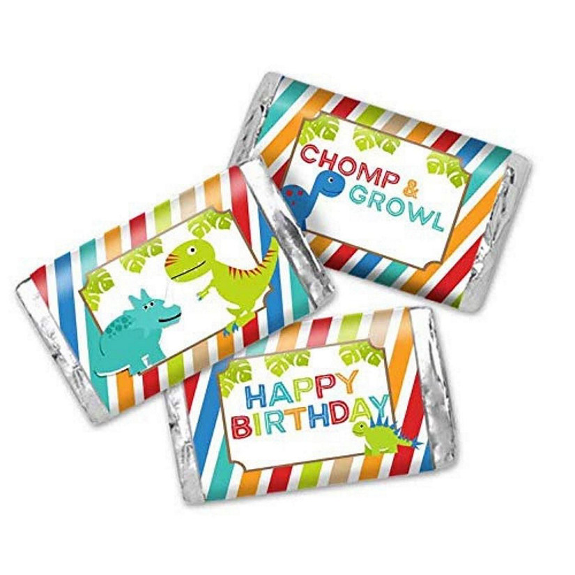 AmandaCreation Dinosaur Boy Mini Candybar Wrappers 45pcs Image