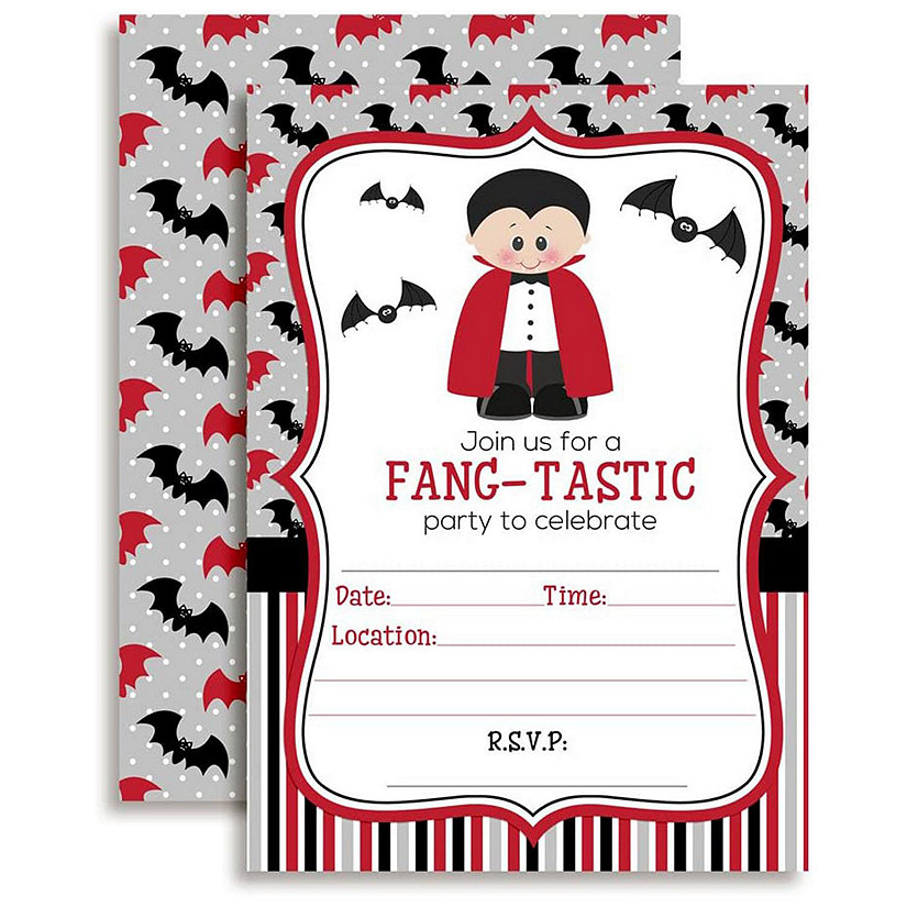 AmandaCreation Dracula Fang-tastic Invites 40pc. Image