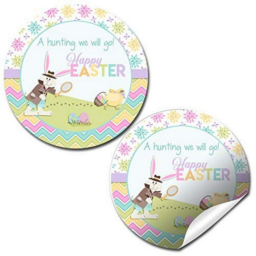 AmandaCreation Egg Hunt Detective Envelope Seals 40pc. Image