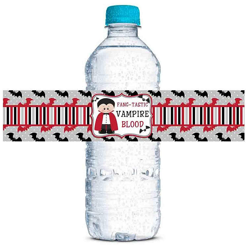 AmandaCreation Fang-tastic Water Bottle Labels 20 pcs. Image