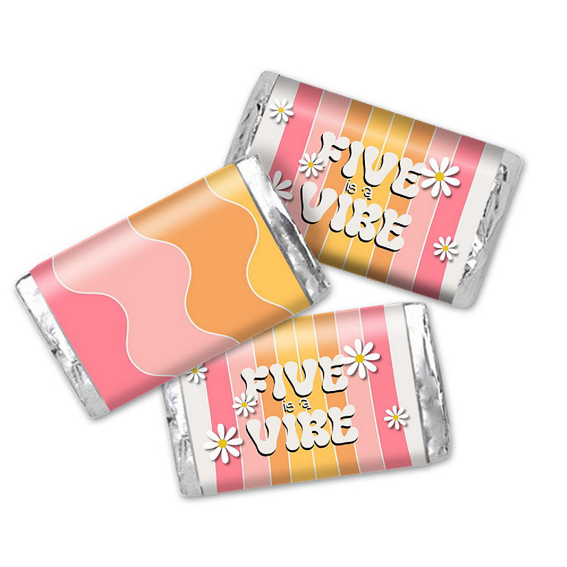 AmandaCreation Fibe is Vibe Birthday Mini Candybar Wrappers 45pcs. Image