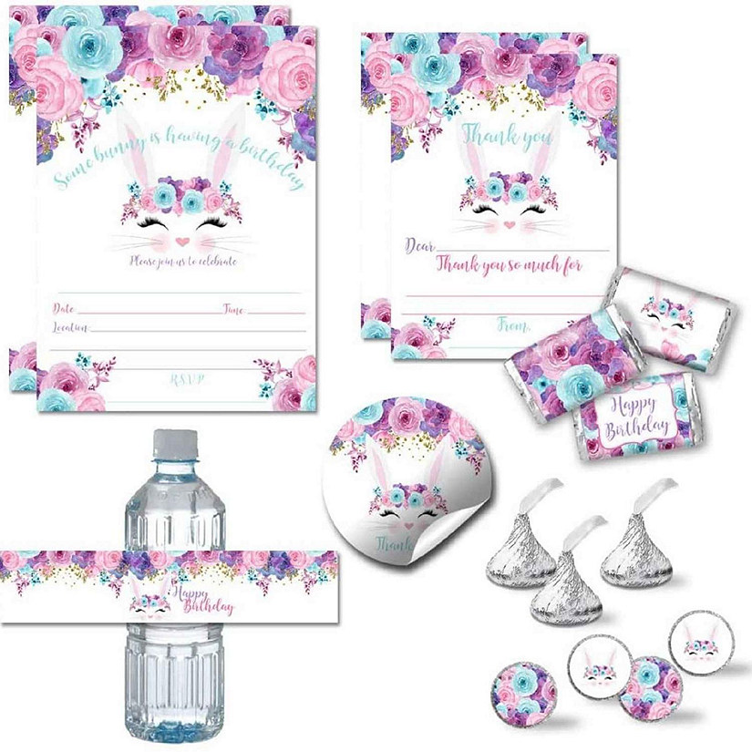 AmandaCreation Floral Bunny Party Bundle 381pc. Image