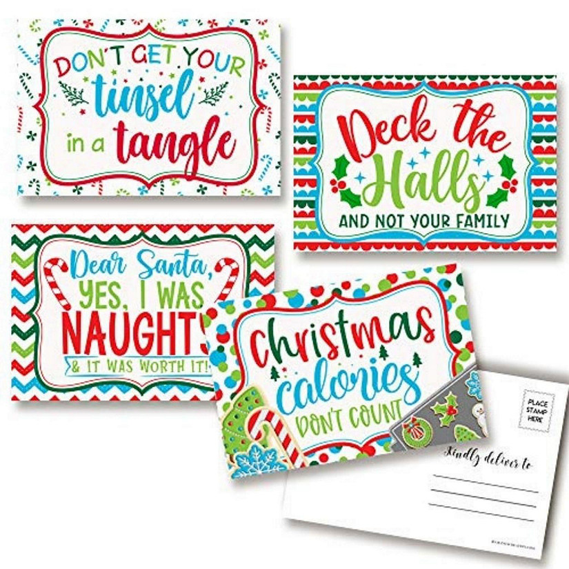 AmandaCreation Funny Christmas Postcards 20pc Image