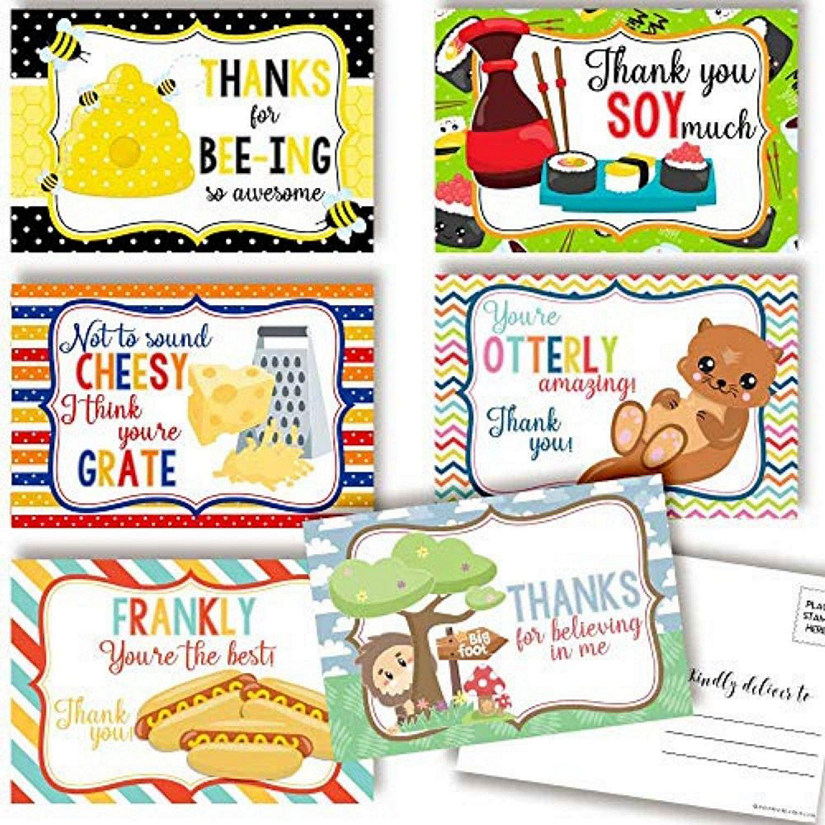 AmandaCreation Funny Puns Postcards 30pc. Image