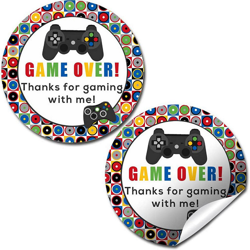 AmandaCreation Game Over Thank You Envelope Seal 40pcs. Image