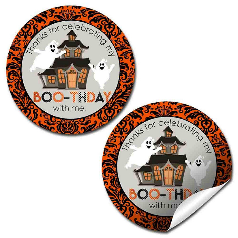AmandaCreation Ghost Booth-day Envelope Seals 40pc. Image