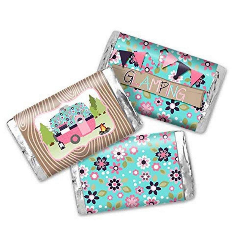 AmandaCreation Glamping Mini Candybar Wrappers 45pc. Image