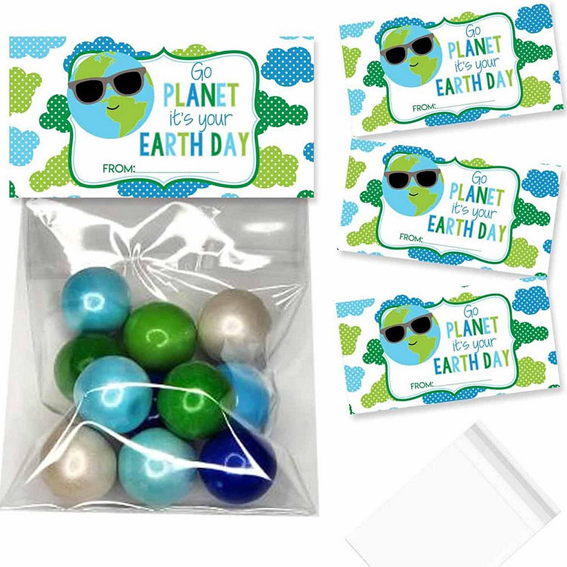 AmandaCreation Go PLanet Earth Day Bag Toppers 40pc. Image