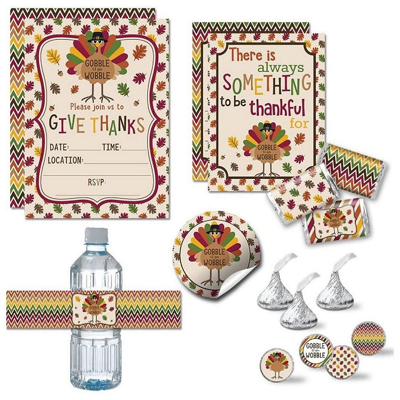 AmandaCreation Gobble Til You Wobble Party Bundle 381pc.. Image