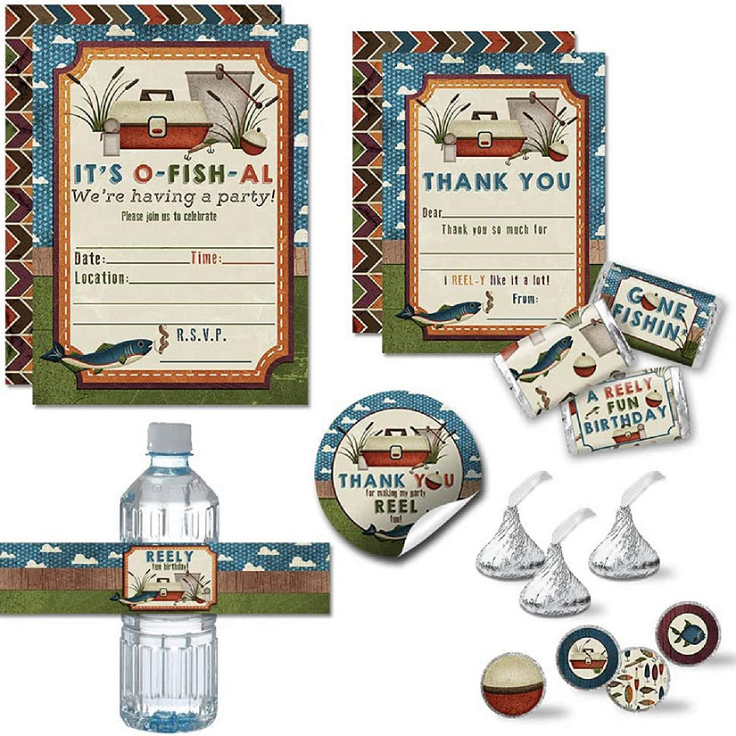 AmandaCreation Gone Fishing Birthday Bundle 321pc. Image