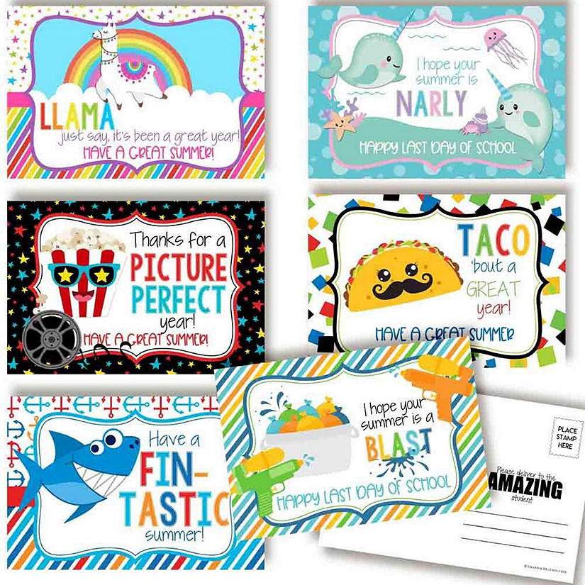 AmandaCreation Great Summer 2 Teacher Postcards 30pc. Image