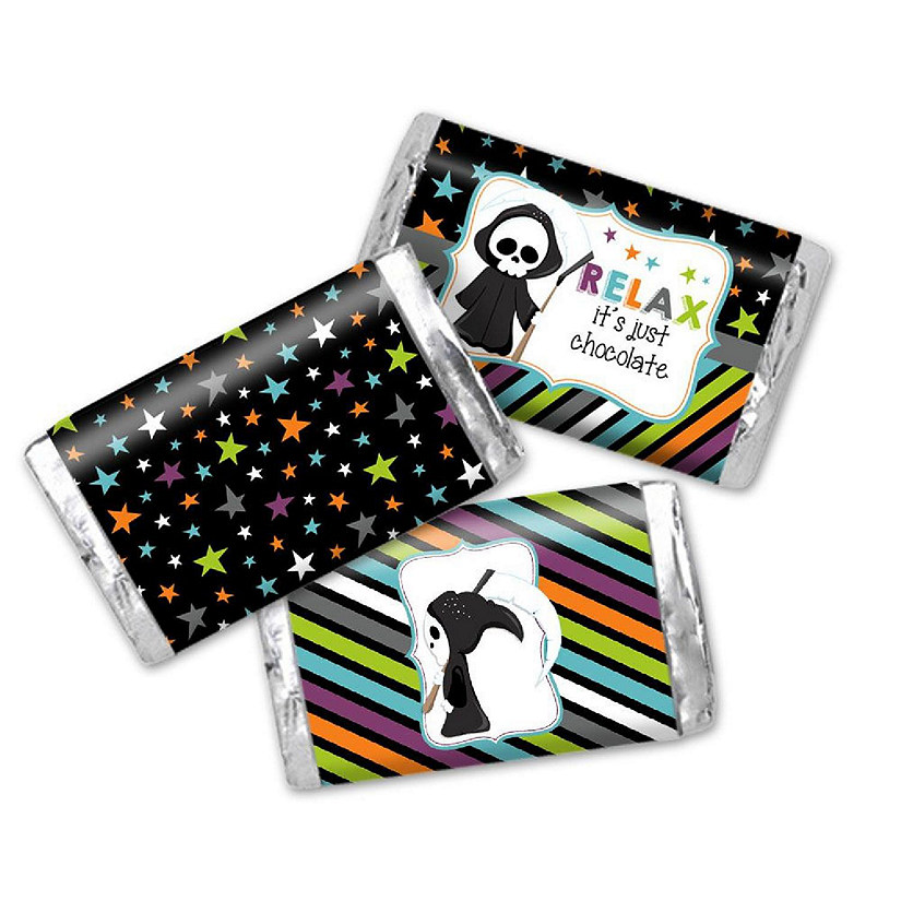 AmandaCreation Grim Reaper Mini Candybar Wrappers 45pc. Image