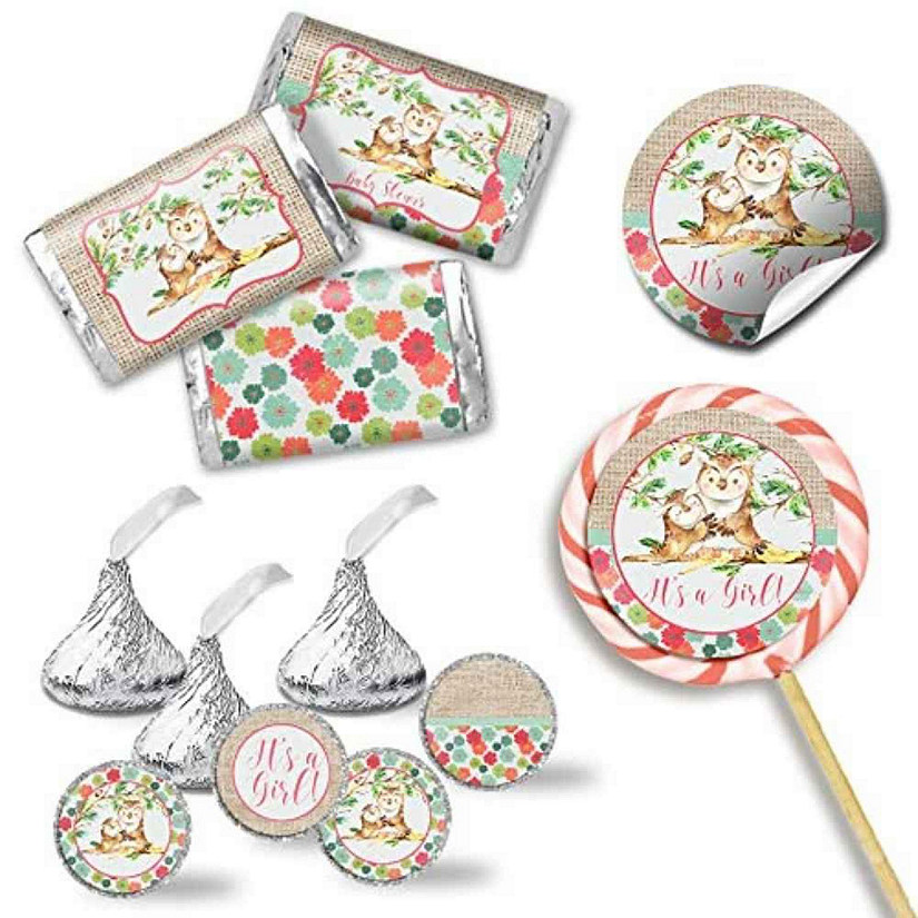 AmandaCreation Guess Whooo Owl Pink Sticker Bundle 429pc. Image