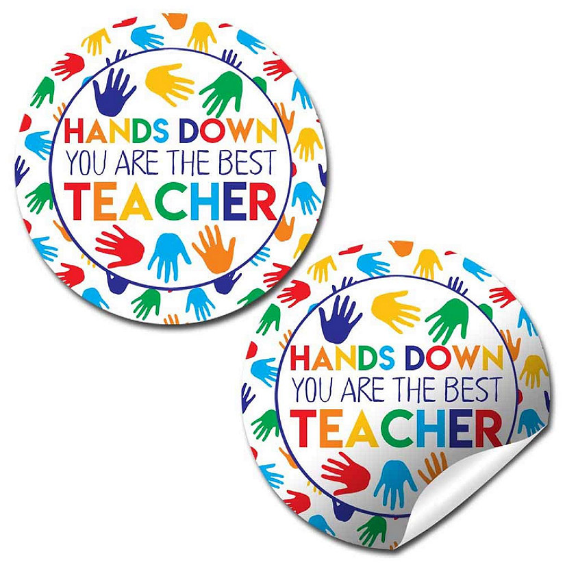 AmandaCreation Handprint Appreciation Envelope Seals 40pc. Image