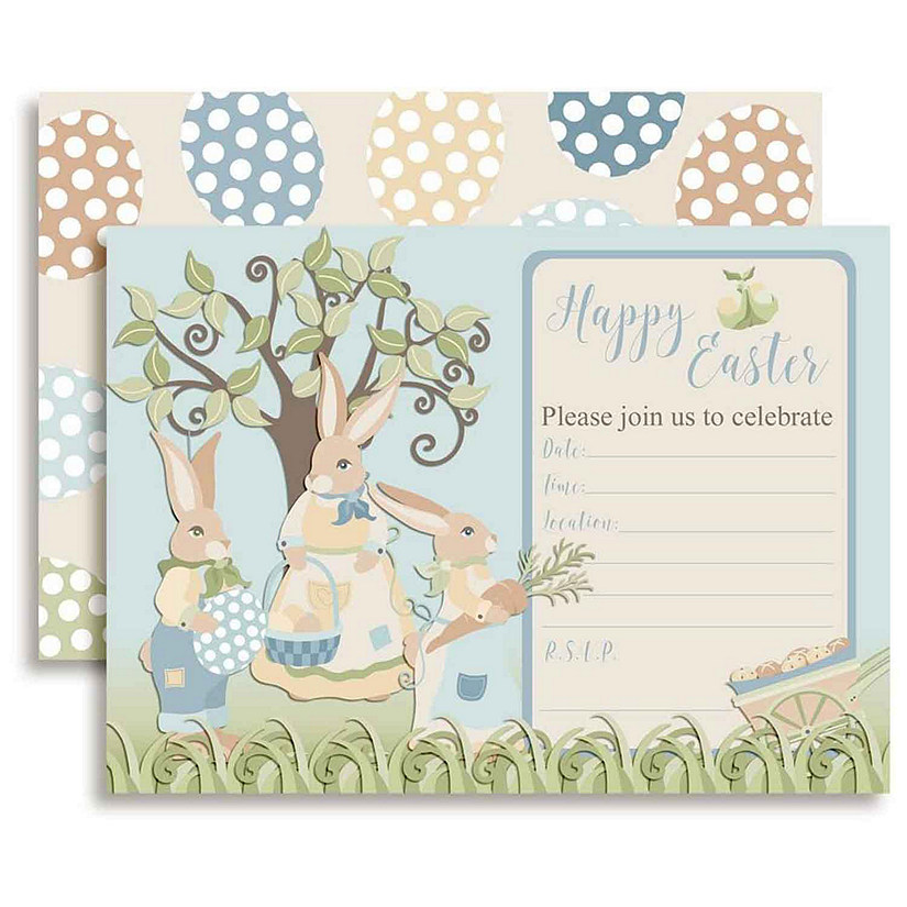 AmandaCreation Happy Easter Invites 40pc. Image