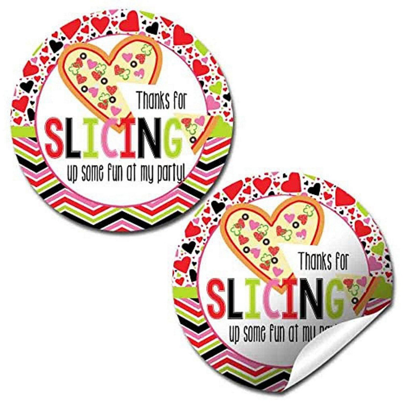 AmandaCreation Heart-Shaped Pizza Envelope Seals 40pc Image