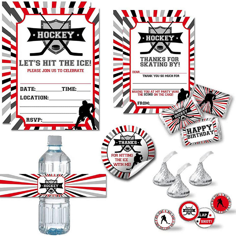 AmandaCreation Hockey Birthday Bundle 321pc. Image