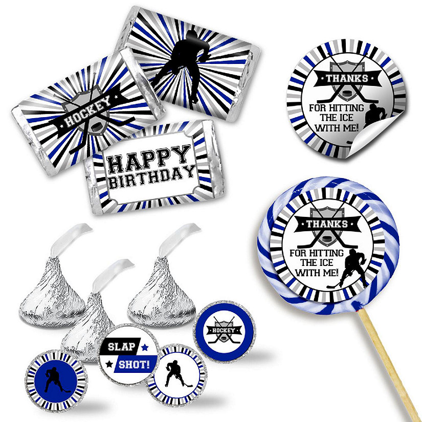 AmandaCreation Hockey Blue Sticker Bundle 429pcs. Image